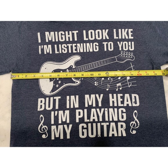 Guitar T-Shirts Mens M Set of Two Musician Gig Rock  Worn One Time Band Music - Picture 5 of 11